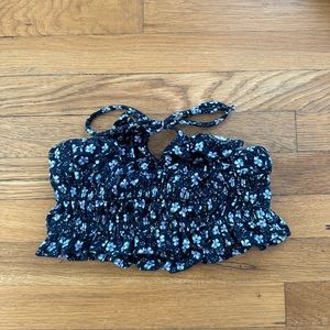 urban outfitters floral tube top